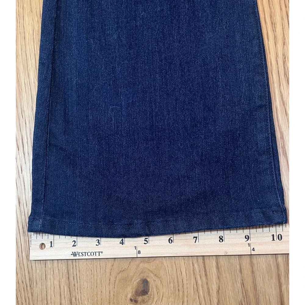 Michael Kors Flare Leg Jeans Women Size 10 Dark Wash Denim Minimalist Aesthetic